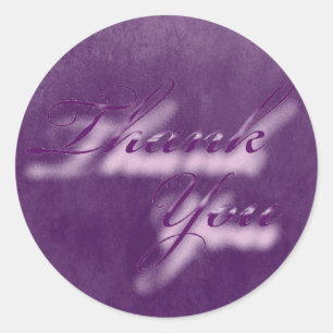 Thank You Sticker/Seal Classic Round Sticker