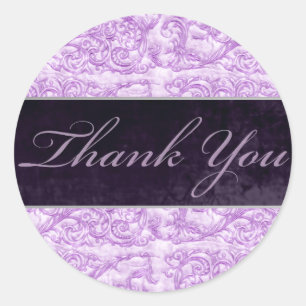 Thank You Sticker/Seal Classic Round Sticker