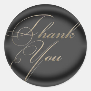 Thank You Sticker/Seal Classic Round Sticker