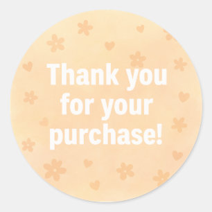 Thank You Sticker Small Business Packaging Stick