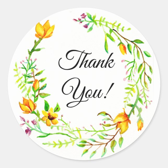 Thank You Stickers (Front)