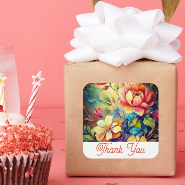 Thank you stickers (Party)