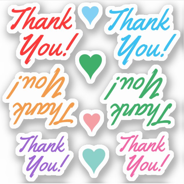 "Thank You!" Stickers (Front)