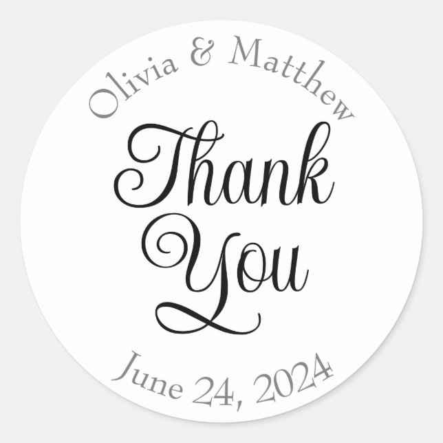 Thank you stickers (Front)