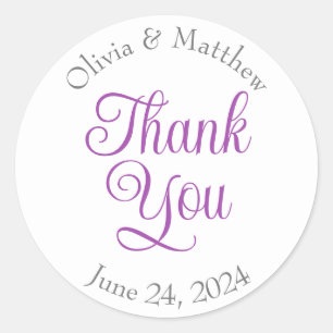 Thank you stickers