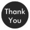 Thank You Stickers - Black