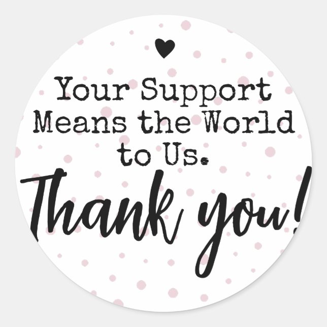 Thank You Stickers for Small Businesses (Front)