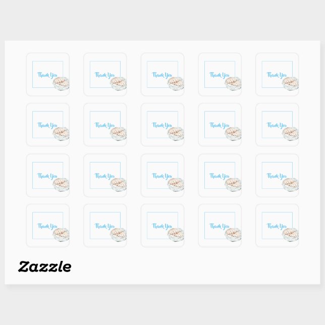 Thank You Stickers & Label (Sheet)