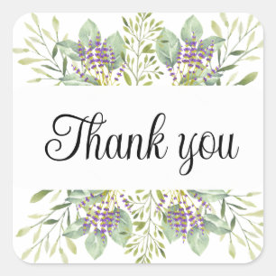 Thank you stickers or envelope seals