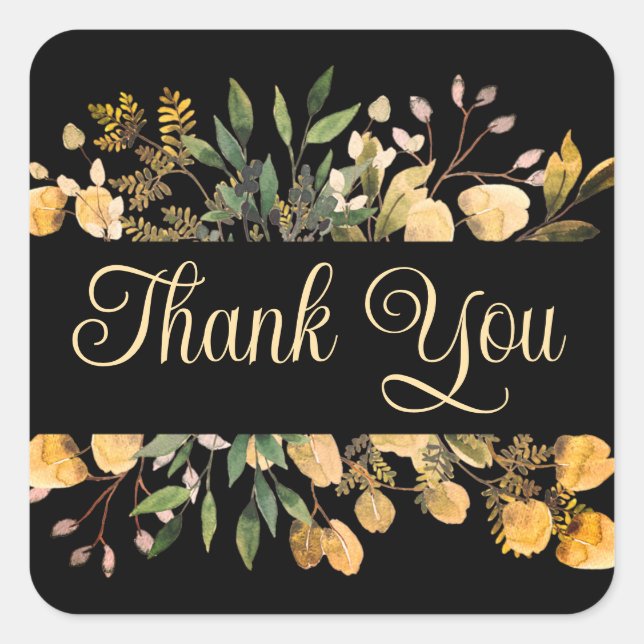 Thank you stickers or envelope seals (Front)