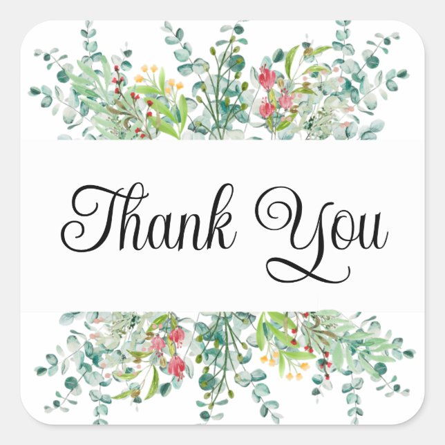 Thank you stickers or envelope seals (Front)