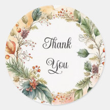 Thank you stickers or envelope seals
