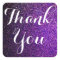 thank you stickers purple glitter