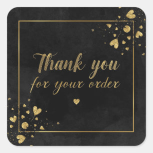 Thank you stiker square sticker