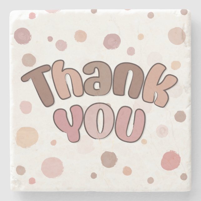 Thank you  stone coaster (Front)