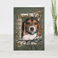 Thank You - Stone Paws - Beagle Puppy