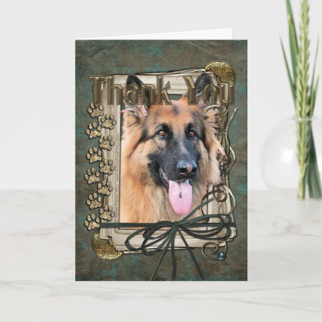 Thank You - Stone Paws - German Shepherd - Chance (Front)