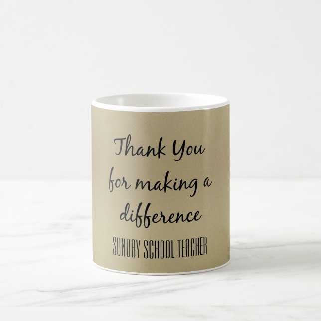 Thank You Sunday School Teacher Coffee Mug (Center)