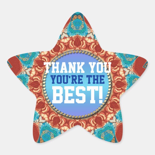 Thank You Sunshine Mandala Custom Sticker (Front)