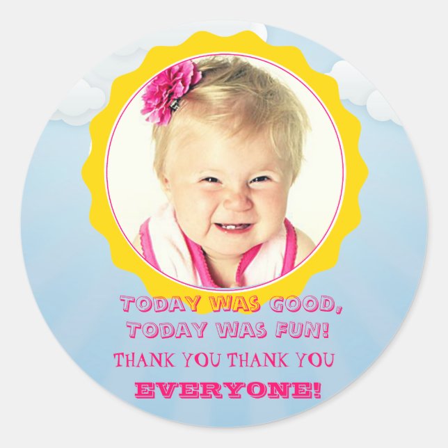 Thank you Sunshine Stickers (Front)