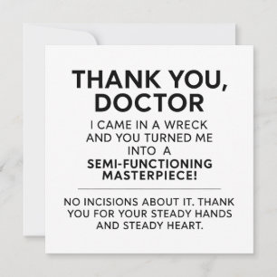 Thank You Surgeon  Card