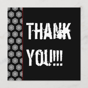 Thank You Surprise Party Black White Red V321 Card