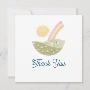 Thank You Sweet Baby Little Lamb Gender Neutral Card