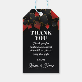 Thank you Tag Favour Tags Las Vegas Casino Party