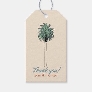 Thank you Tag with Palm Tree