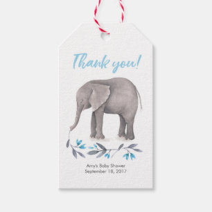 Thank you tags   Favor tags   Blue Elephant