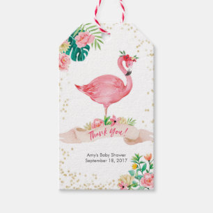 Thank you tags   Favor tags   Flamingo