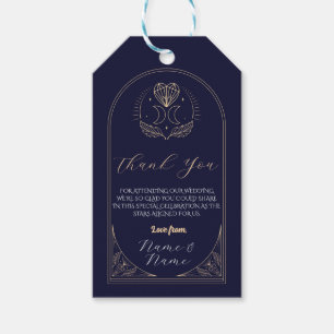 Thank you Tags Tarot Wedding Stars Heart Moon