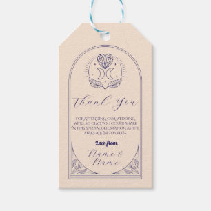 Thank you Tags Tarot Wedding Stars Heart Moon