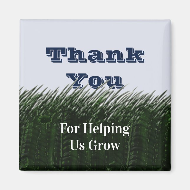 Thank You Tall Grass School Teacher Appreciation Magnet (Front)