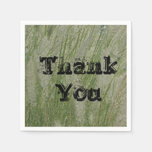 Thank You Tall Plants Desert Grass Appreciation Napkin