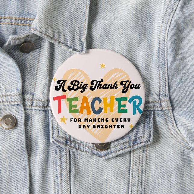 Thank You Teacher Button (In Situ)