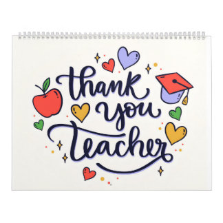 thank you teacher  calendar