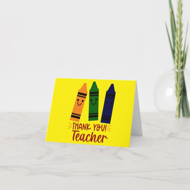 Thank You Teacher Card (Front)
