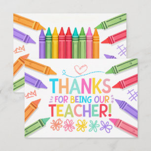 Thank you Teacher Card