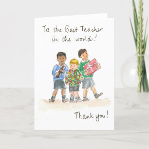 Thank You, Teacher Card