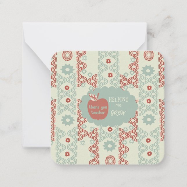 Thank you Teacher: Card (Front)