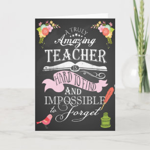 Thank you teacher card appreciation week