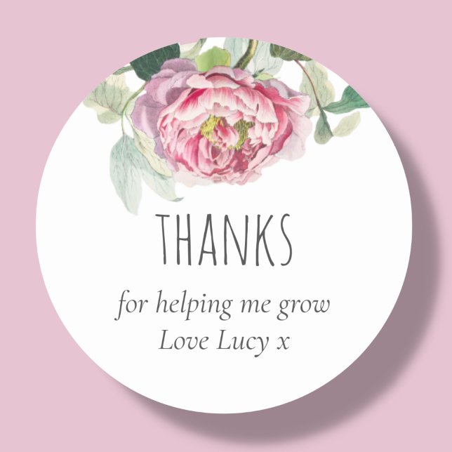 Thank You | Teacher   Classic Round Sticker (Creator Uploaded)