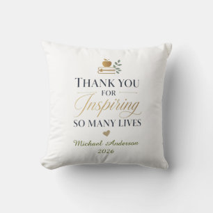 Thank You Teacher Custom Name Cushion