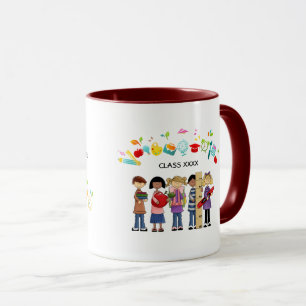 Thank You, Teacher. Custom Name Gift Mug