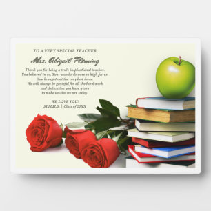 Thank You, Teacher. Custom Name Gift  Plaques