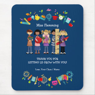Thank You, Teacher. Customisable Gift Mouse Mat