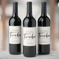 THANK YOU Teacher Gift Modern Script