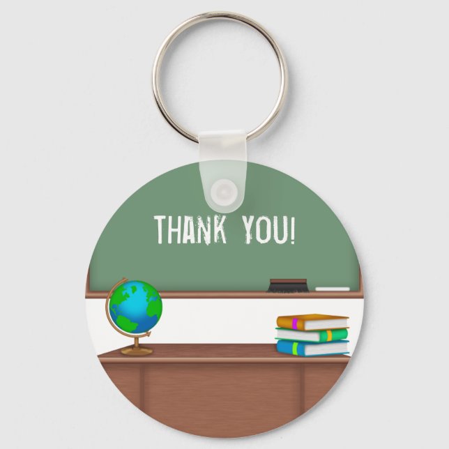 Thank You Teacher Gifts Key Ring (Front)