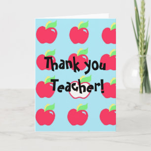 Thank You Teacher Greeting Card